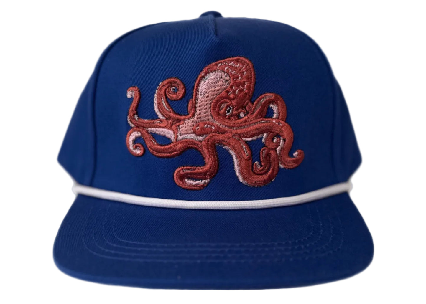 Octopus - Embroidered (Adult-Size Flat Bill)