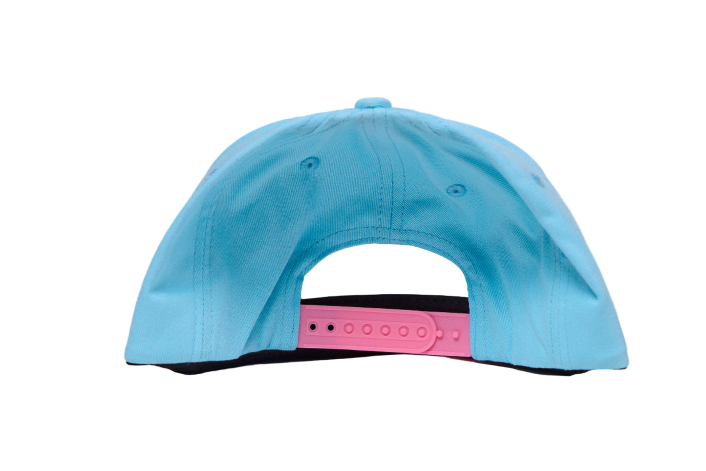 Baby blue hat with a 3-D embroidered unicorn design
