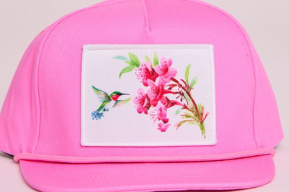 Hummingbird with Flowers