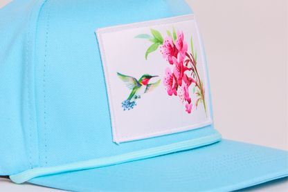 Hummingbird with Flowers