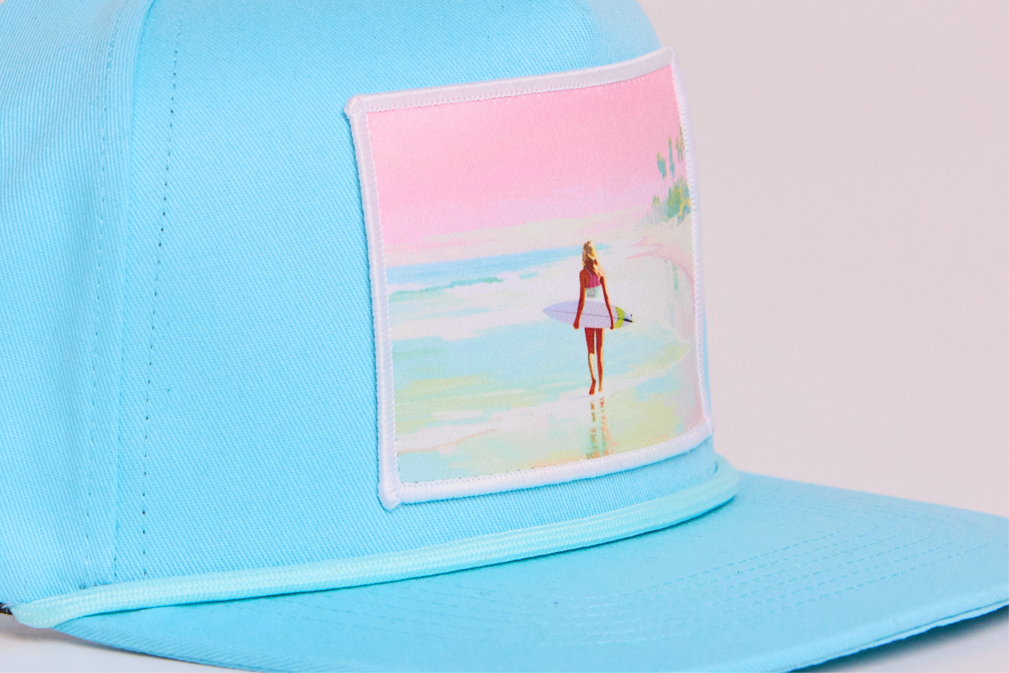 Beach Walk with Surfboard