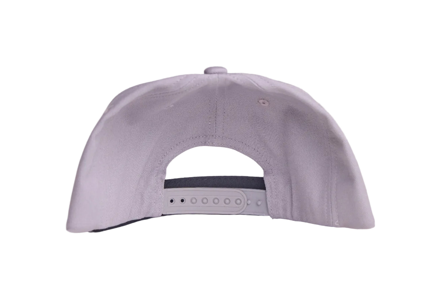 Silver hat with Bo Jackson patch on the front