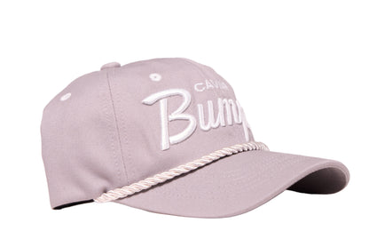 Gray Dad hat with 'Caviar Bumps' text on a white background