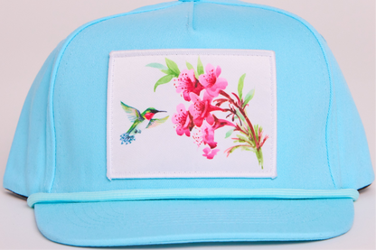 Hummingbird with Flowers