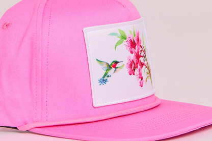 Hummingbird with Flowers