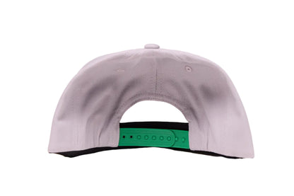 Grey hat featuring Saquon Barkley in his iconic backwards hurdle