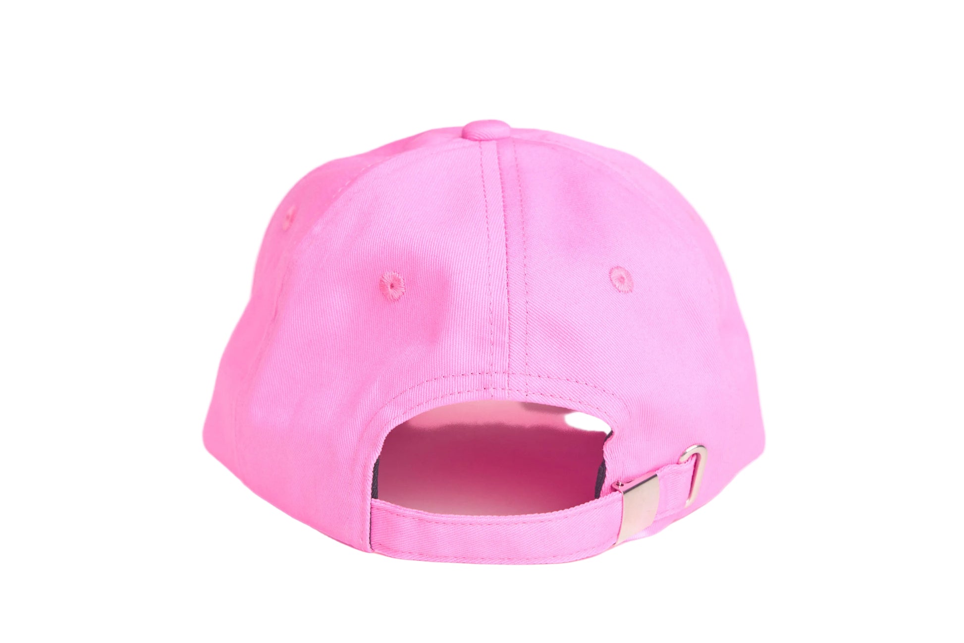 Light pink unstructured dad hat with embroidered hummingbird design