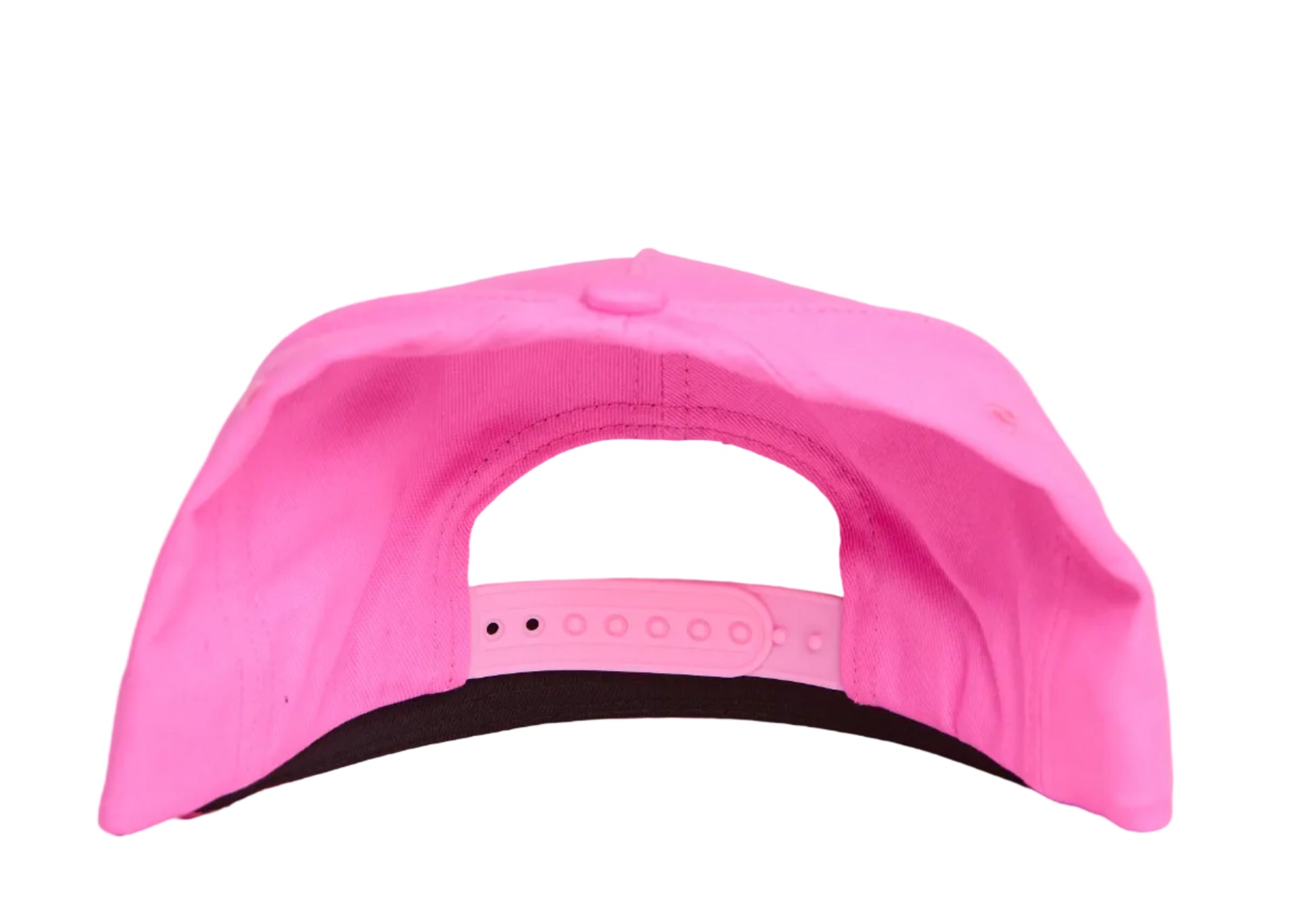 Pink hat with a patch of a hummingbird and flowers