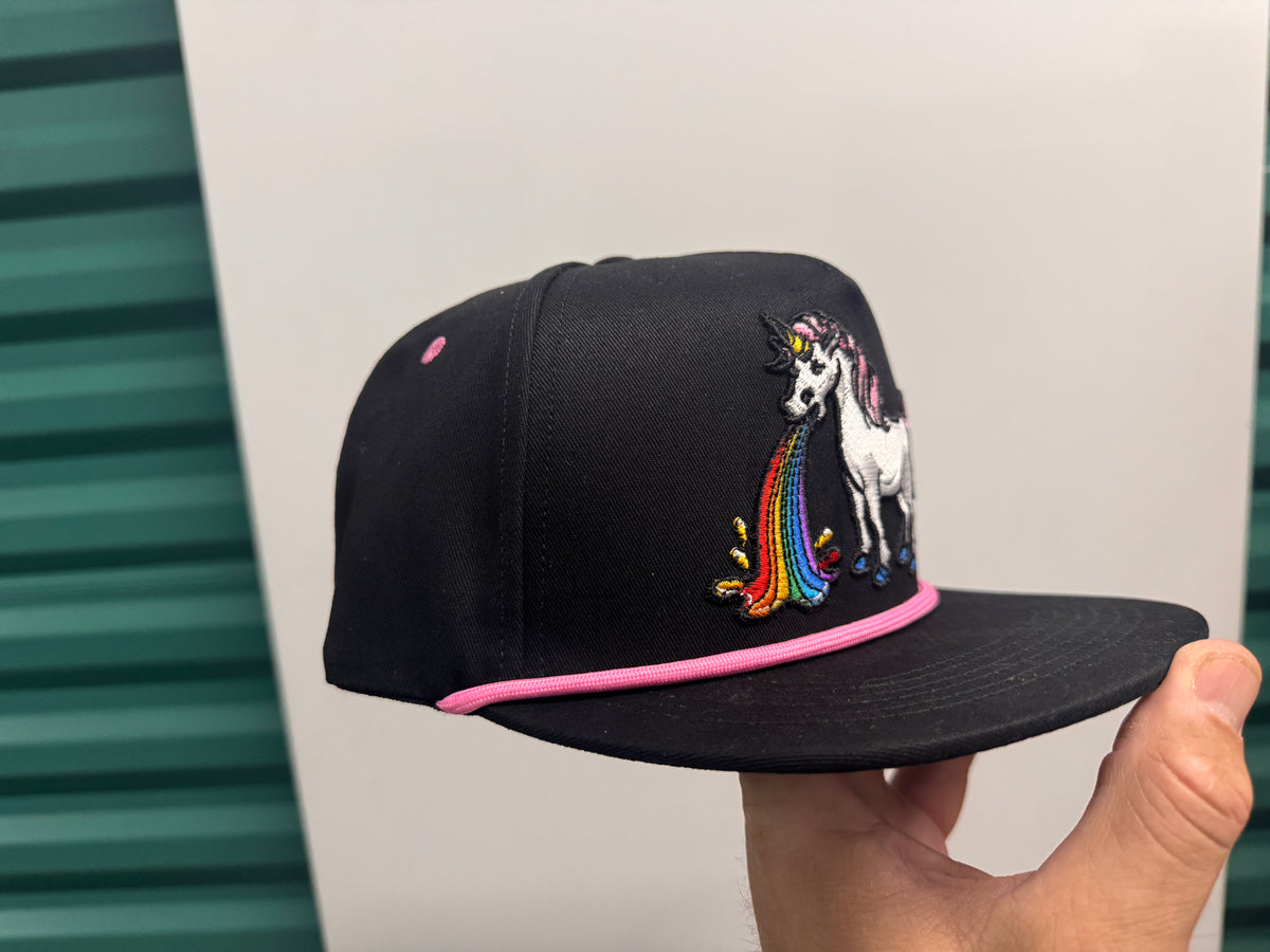 Unicorn Barfing a Rainbow (Flat Bill)