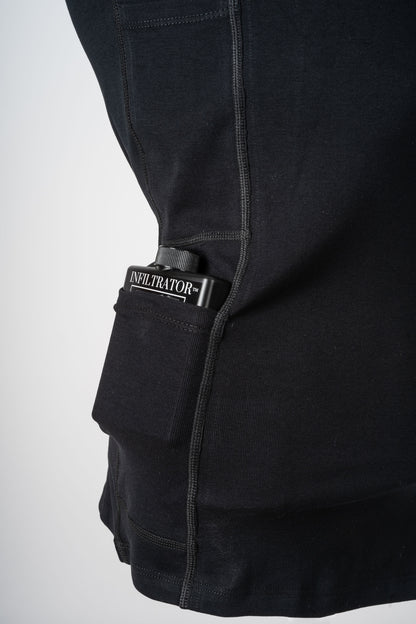 INFILTRATOR™ Men's Hidden Flask Tank Top: Smart Storage for Your Night Out