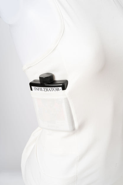 INFILTRATOR™ Women's Hidden Flask Tank Top: Smart Storage for Your Night Out