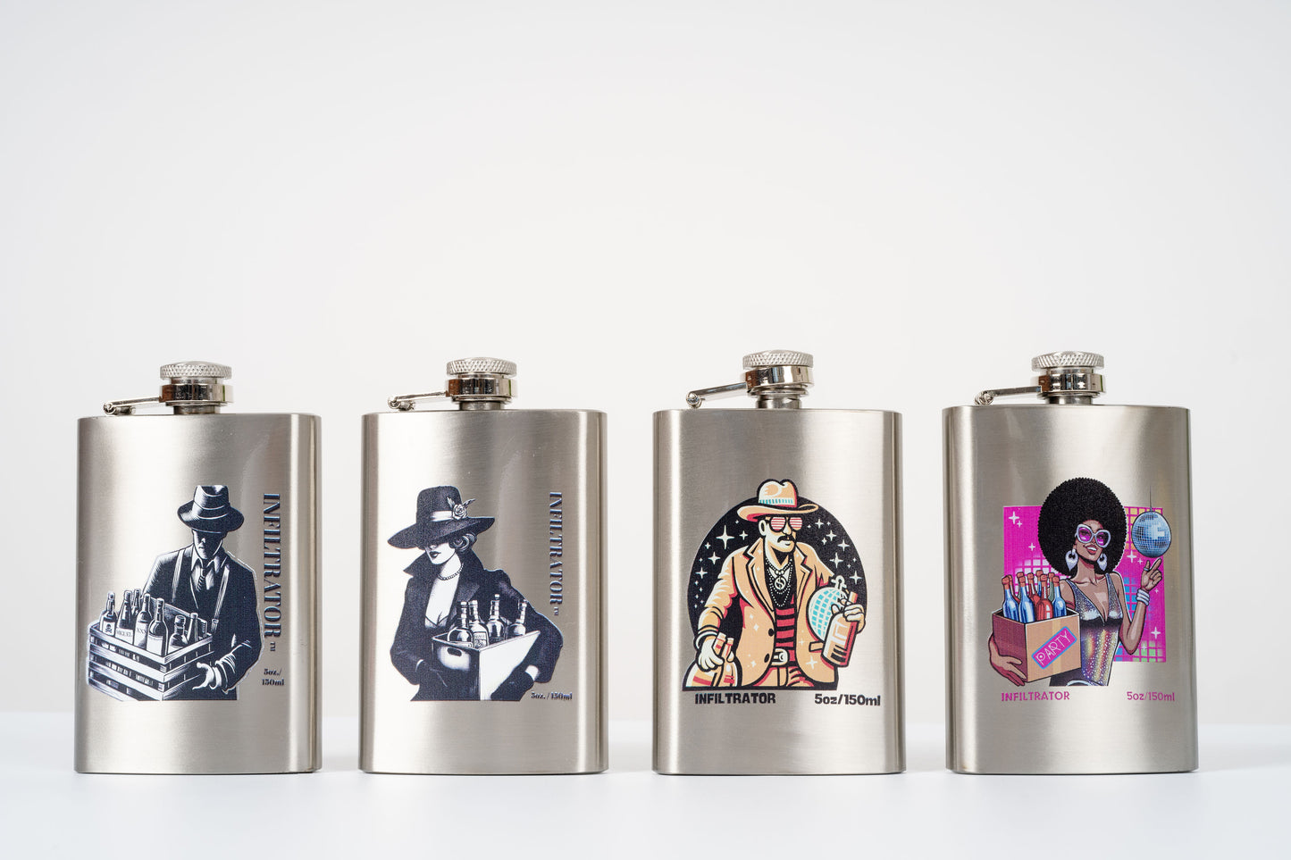 INFILTRATOR™️ Premium Stainless Steel Flask (5oz/150ML)