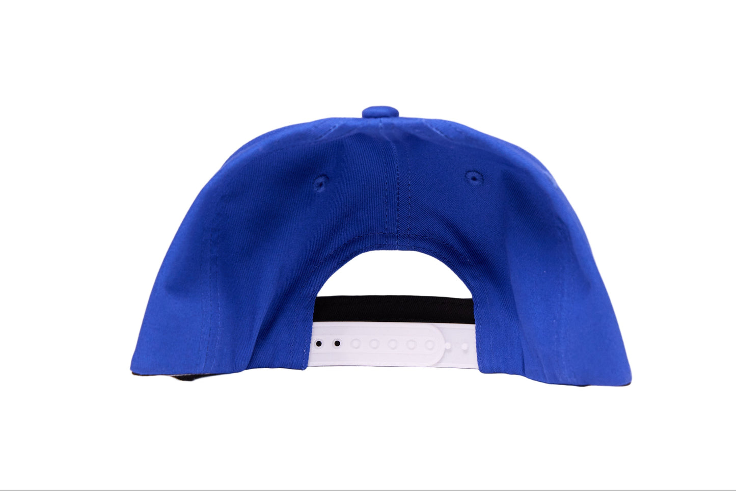 Blue baseball cap featuring a Los Angeles home run