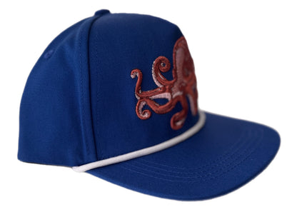 Octopus - Embroidered (Adult-Size Flat Bill)