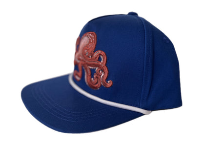 Octopus - Embroidered (Adult-Size Flat Bill)