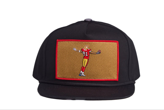 Black hat featuring a patch depicting Terrell Owens 