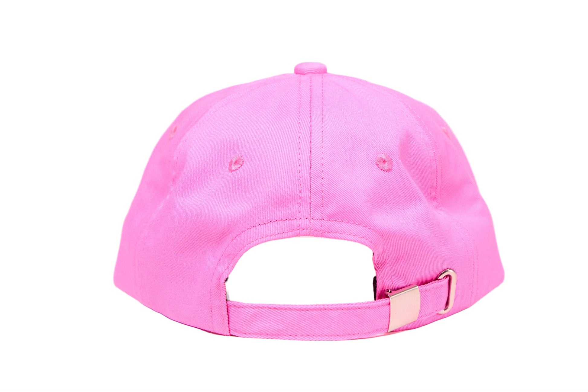 Light pink dad hat with an embroidered unicorn design