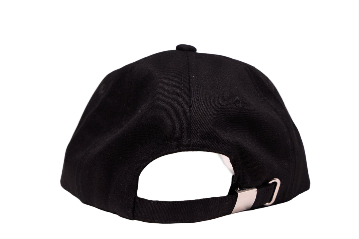 Dad hat in black with a colorful embroidered vinyl album logo