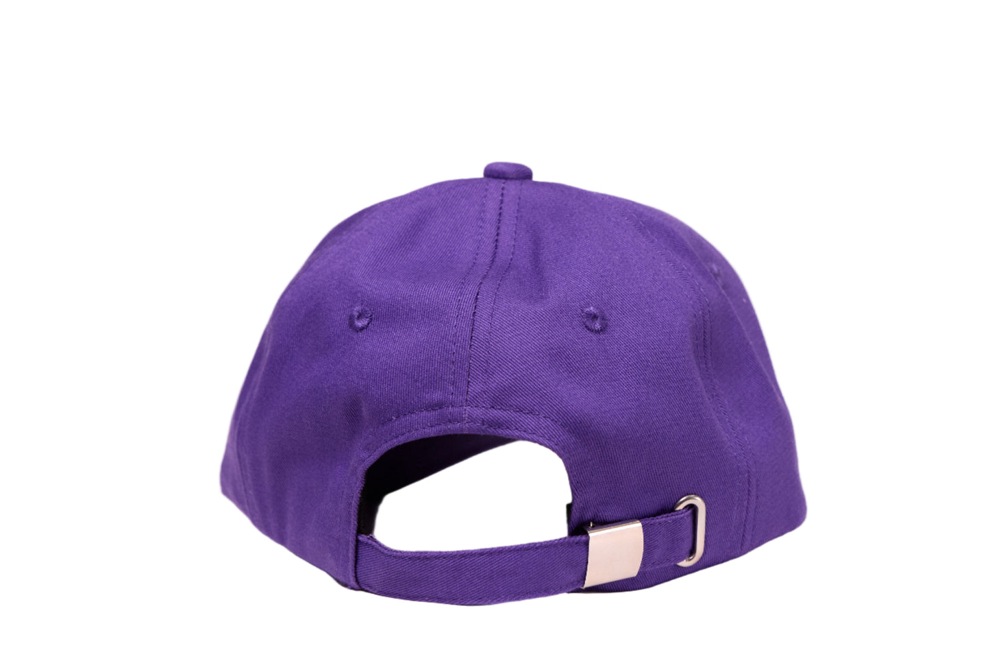 Dad hat in purple with a colorful embroidered vinyl album logo
